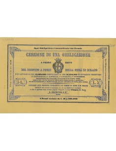 1861 - CESSIONE DI UNA OBBLIGAZIONE A PR. CERTO DEL...