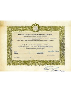 1960 - ACQUE POTABILI FORNO CANAVESE SOC.
