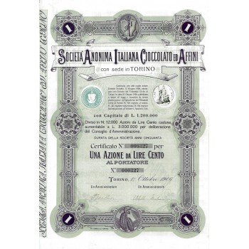 1906 - ITALIANA CIOCCOLATO ED AFFINI SOC. ANON. - TORINO