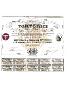 1922 - TORTORICI SOC. ANON. SEDE IN MAZARA - TORINO