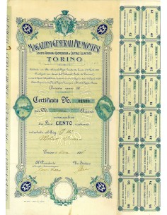 1916 - MAGAZZINI GENERALI PIEMONTESI - TORINO