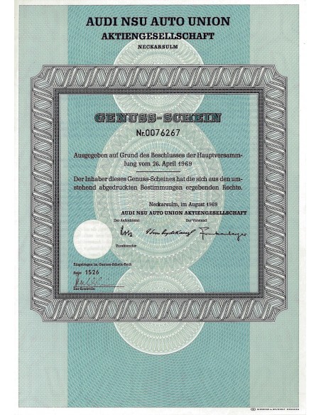1969 - AUDI NSU AUTO UNION