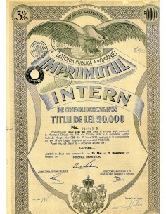 1935 - DATORIA PUBLICA A ROMANIEI - IMPRUMUTUL INTERN DE...