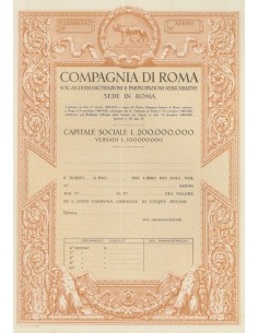 COMPAGNIA DI ROMA - AZIONI - ROMA 1940