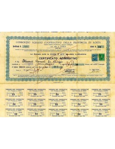 1933 - CONSORZIO AGRARIO COOPERATIVO DELLA PROVINCIA DI...