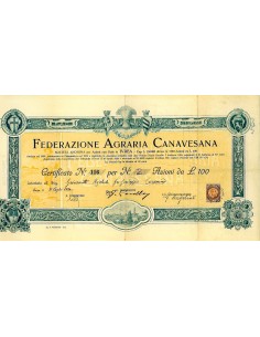 1924 - FEDERAZIONE AGRARIA CANAVESANA - ILLUSTRATORE C....