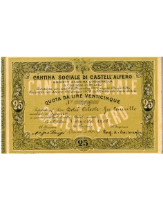 1908 - CANTINA SOCIALE DI CASTELL'ALFERO
