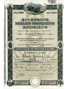 1915 - SINDACATO AGRARIO COOPERATIVO ASTIGIANO