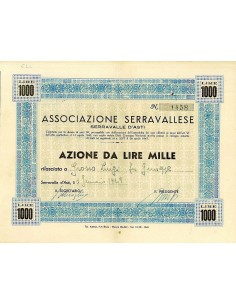 1948 - ASSOCIAZIONE SERRAVALLESE - SERRAVALLE D'ASTI