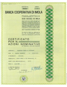 1980 - BANCA COOPERATIVA DI IMOLA
