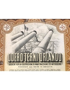 1940 - ODERO TERNI ORLANDO - 50 AZIONI GENOVA 2
