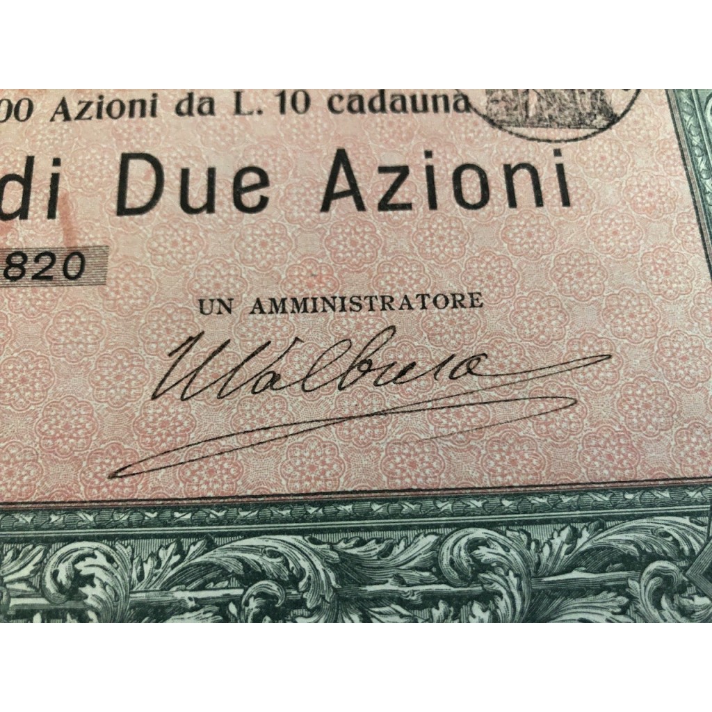 1908 - SOCIETA' ITALIANA PER L'ESPERIMENTO...