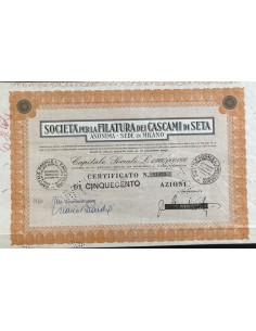 1966 - SOC. PER LA FILATURA DEI CASCAMI DI SETA 500...