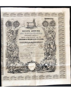 1854 - SOCIETA' ANONIMA DELL'ELETTRO TESSITURA INVENZIONE...