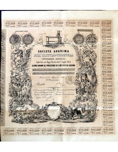 1854 - SOCIETA' ANONIMA DELL'ELETTRO TESSITURA INVENZIONE...