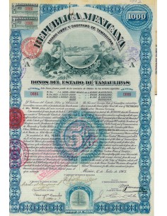 1903 - REPUBLICA MEXICANA - BONOS DEL ESTADO DE...