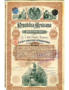 1885 - REPUBLICA MEXICANA - DEUDA CONSOLIDADA DE LOS...