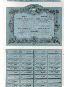 BANCA CREDITO ITALIANO SOC. ANON. - UNA AZIONE MILANO 1879