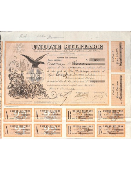 UNIONE MILITARE - UNA AZIONE - ROMA 1902