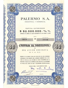 PALERMO S.A. - UNA AZIONE - 1962 BUENOS AIRES