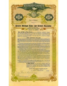 1911 - WESTERN MICHIGAN HOMES AND ORCHARD ASS. 6% $ 100