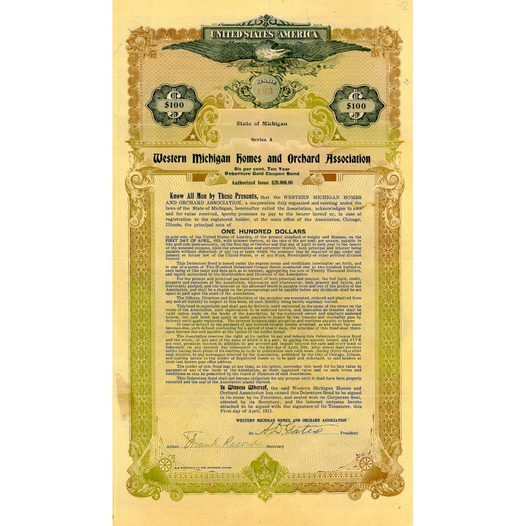 1911 - WESTERN MICHIGAN HOMES AND ORCHARD ASS....