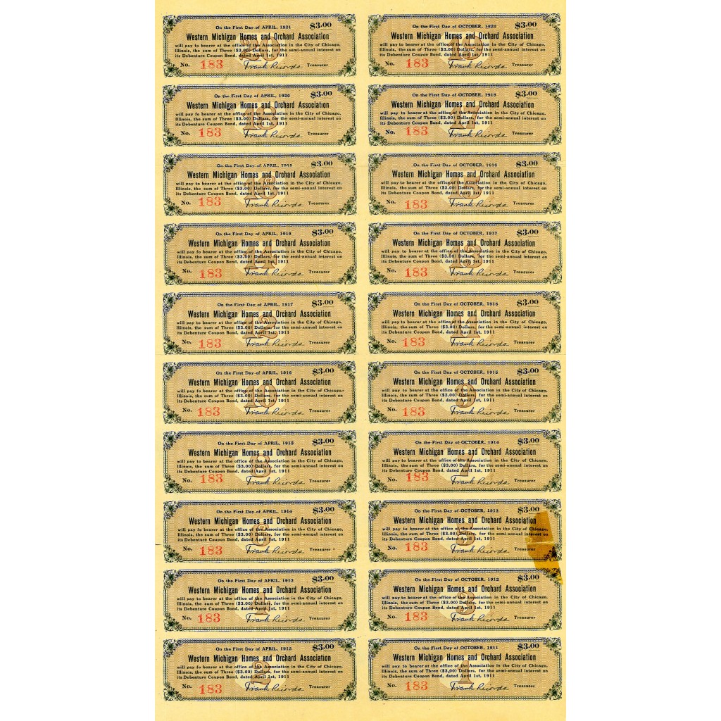 1911 - WESTERN MICHIGAN HOMES AND ORCHARD ASS....