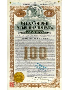 1918 - GILA COPPER SULPHIDE COMPANY $ 100