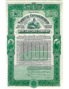 1910 - NATIONAL CONSOLIDATED WIRE AND CABLE COMP. 5%   $...