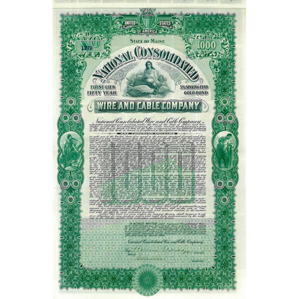 1910 - NATIONAL CONSOLIDATED WIRE AND CABLE...