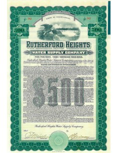 1911 - RUTHERFORD HEIGHTS WATER SUPPLY COMP. 5%   $ 500