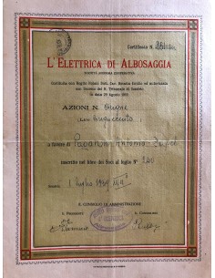 1939 - L'ELETTRICA DI ALBOSAGGIA - SONDRIO
