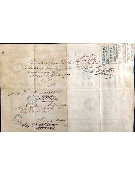 1869 - BANCA DEL POPOLO IN FIRENZE 54° SERIE