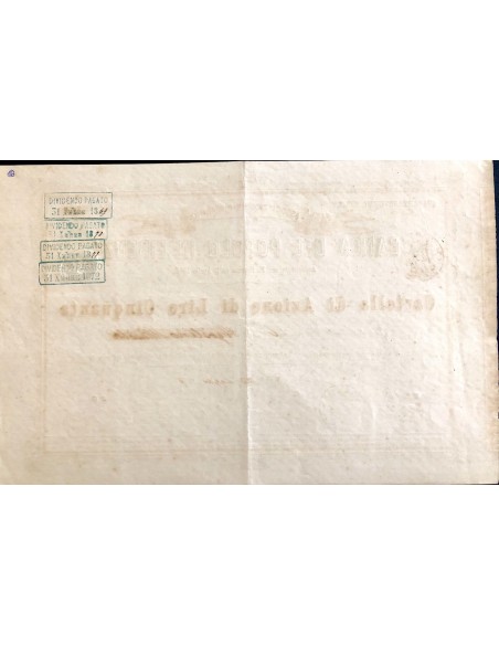 1869 - BANCA DEL POPOLO IN FIRENZE 49° SERIE