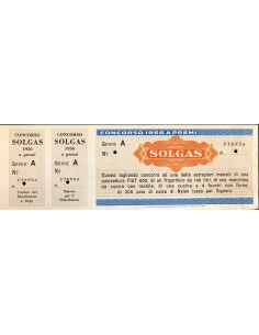 1956 - CONCORSO A PREMI SOLGAS  SERIE A FDS CON MATRICE