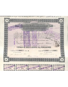 S.C.I.A. SOC. COSTRUZIONI ITALO AMERICANA - 10 AZIONI MILANO 1925
