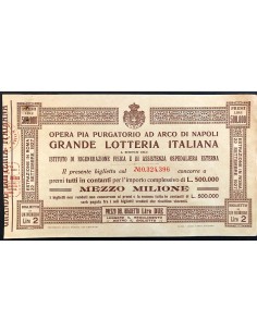 1927 - OPERA PIA PURGATORIO AD ARCO DI NAPOLI GRANDE...