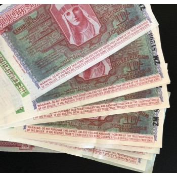 1934/1935 - IRISH FREE STATE HOSPITAL SWEEPSTAKE BLOCCO CON BIGLIETTI UFFICIALI N. 12 SERIE ZM