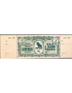 1925 - LION NOIR CREMA DI LUSSO PER SCARPE VALE 5 BUONI...