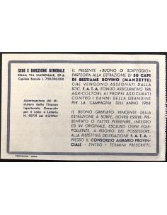 1964 - FATA FONDO ASS.VO AGRICOLTORI - CAMPAGNA GRANDINE... 2