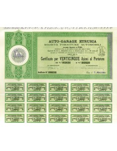 1908 - AUTO GARAGE ETRURIA SOC. FORNITURE AUTOMOBILI S.A....