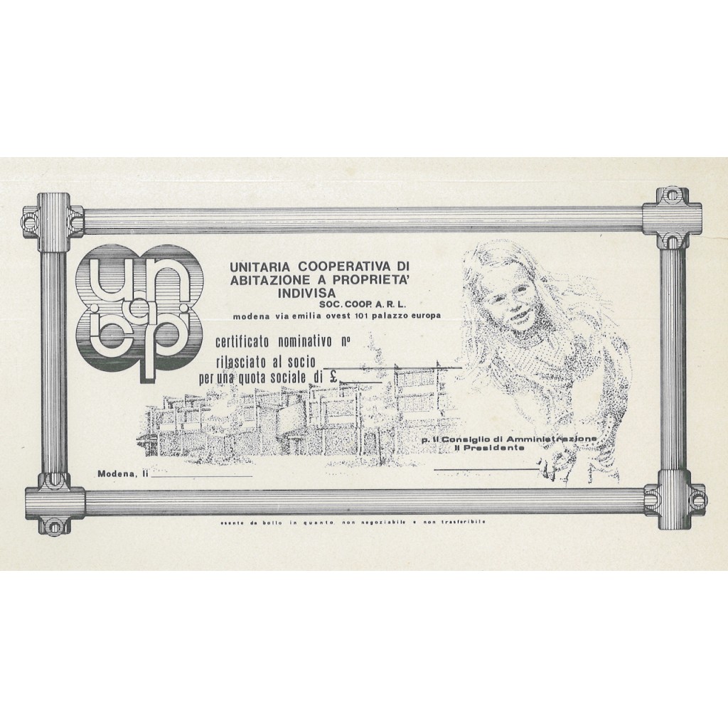 1971 - UNITARIA COOPERATIVA DI ABITAZIONE A...