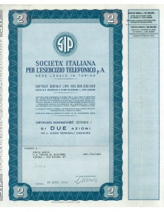 1972 - SIP SOCIETA' ITALIANA PER L'ESERCIZIO TELEFONICO -...