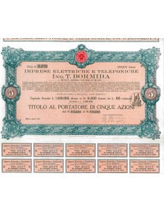 1917 - IMPRESE ELETTRICHE E TELEFONICHE ING. T. BORMIDA -...