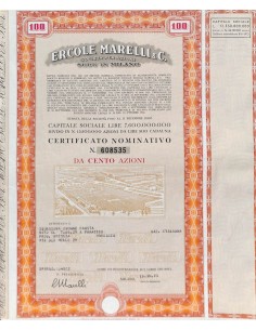 ERCOLE MARELLI & C. SPA - 100 AZIONI MILANO 1973