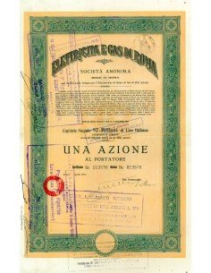 1925 - ELETTRICITA' E GAS DI ROMA - 1 AZIONE - ROMA