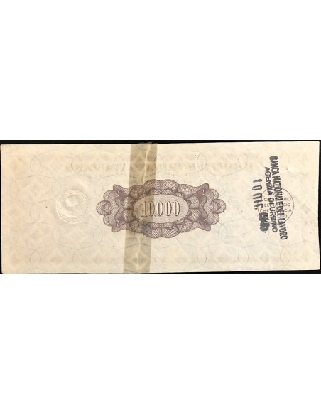 1946 - PRESTITO DELLA RICOSTRUZIONE 5% - TITOLO 10.000 LIRE - ROMA (Luogotenenza, marrone)