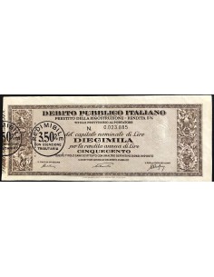 1946 - PRESTITO DELLA RICOSTRUZIONE 5% - TITOLO 10.000...