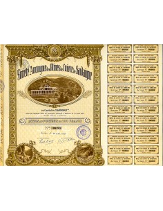 1919 - MINES DE CUIVRE DE SARDAIGNE S.A. - 1 AZIONE DA...