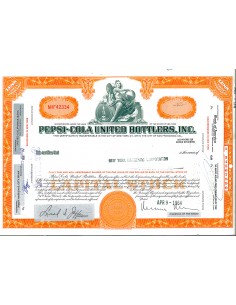 1964 - PEPSI-COLA UNITED BOTTLERS, INC. - 25 AZIONI